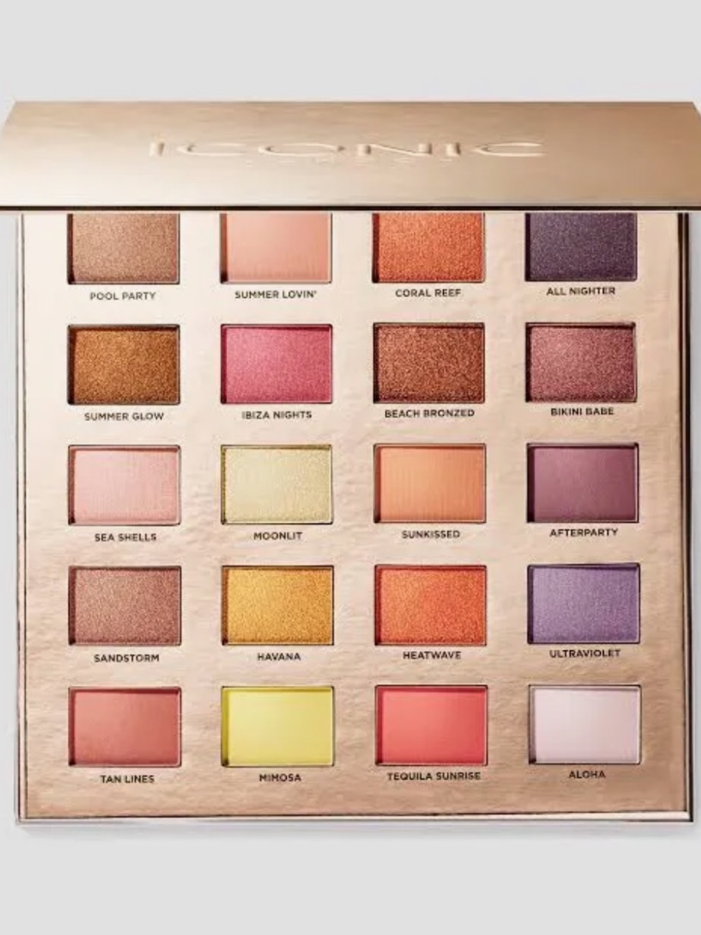 ICONIC London Sunset to Sunrise Eyeshadow Palette - Warm Sunset Shades